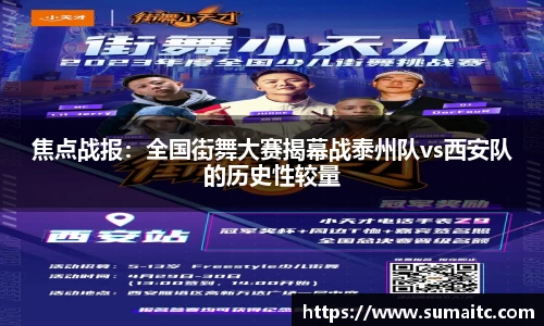 焦点战报：全国街舞大赛揭幕战泰州队vs西安队的历史性较量